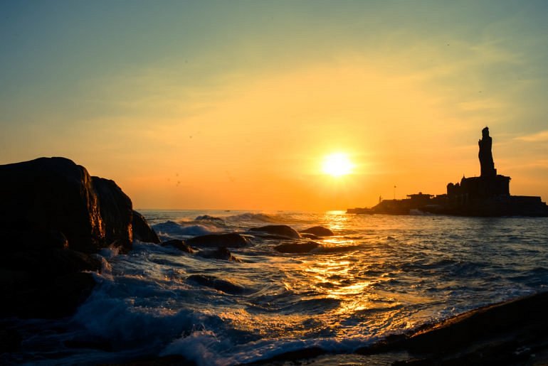 kanyakumari sunset